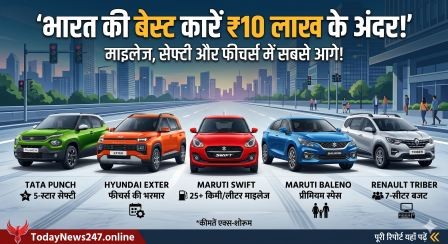 Top best family cars under 10 lakh in India 2026.